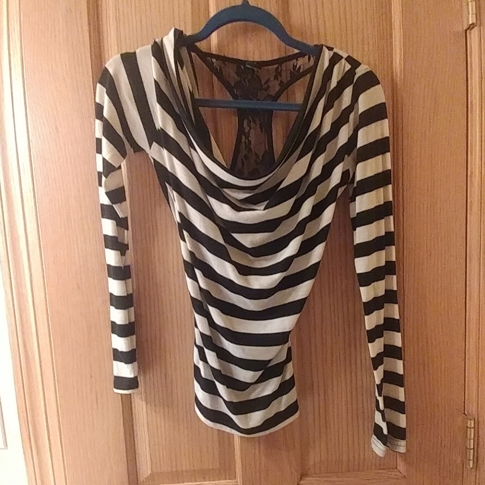 Black and white shirt